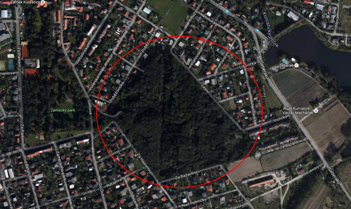 Bažantnice z ptačí perspektivy